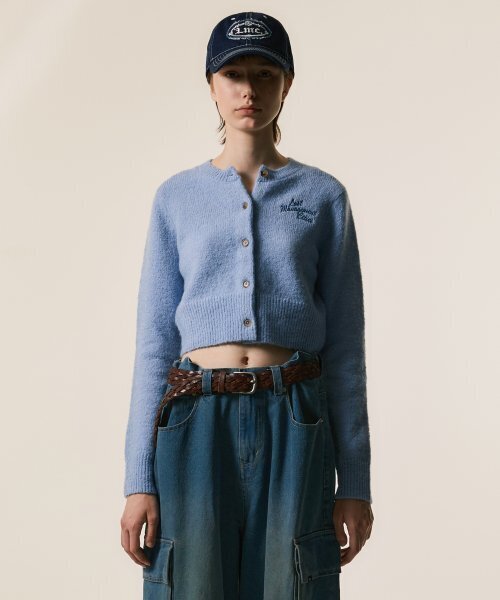 LMCの「WM SCRIPT HAIRY KNIT CROPPED CARDIGAN beige（カーディガン/ボレロ・レディース・その他・ONE SIZE）」の3枚目の写真