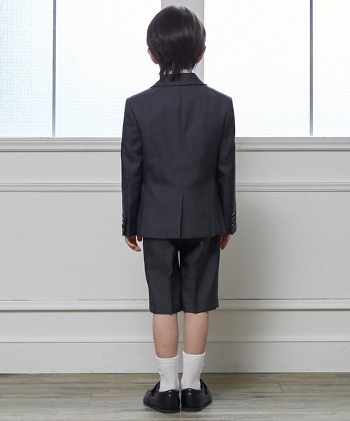 フォーマル】グレーJK+ハーフパンツセット（スーツセット）｜petit
