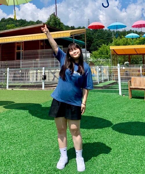 COMMONZ（コモンズ）の「ベーシックTシャツ_ブルー（Tシャツ/カットソー・レディース・その他・1/2）」の6枚目の写真