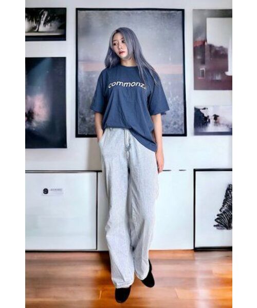 COMMONZ（コモンズ）の「ベーシックTシャツ_ブルー（Tシャツ/カットソー・レディース・その他・1/2）」の9枚目の写真