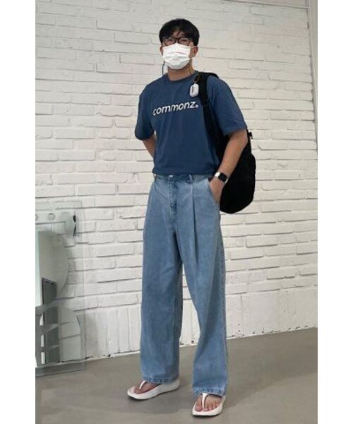 COMMONZ（コモンズ）の「ベーシックTシャツ_ブルー（Tシャツ/カットソー・レディース・その他・1/2）」の14枚目の写真