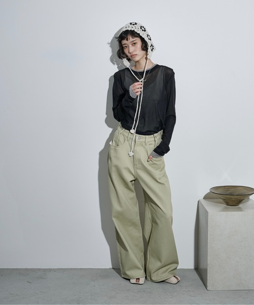 THE YOn（ザヨン）の「クロシェニットビーニー（ニットキャップ/ビーニー・レディース・ブラック/アイボリー・FREE）」の10枚目の写真