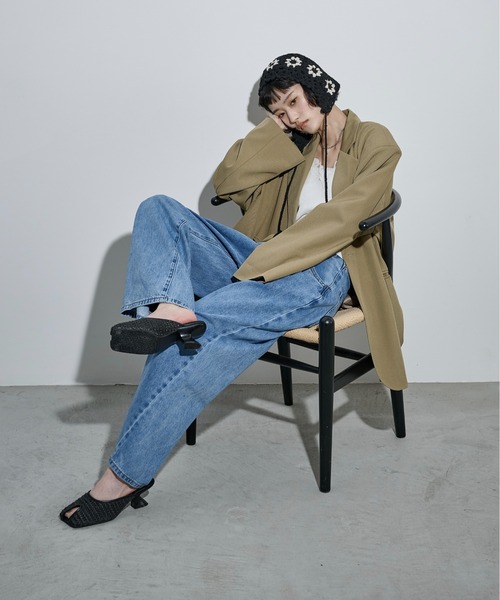 THE YOn（ザヨン）の「クロシェニットビーニー（ニットキャップ/ビーニー・レディース・ブラック/アイボリー・FREE）」の20枚目の写真