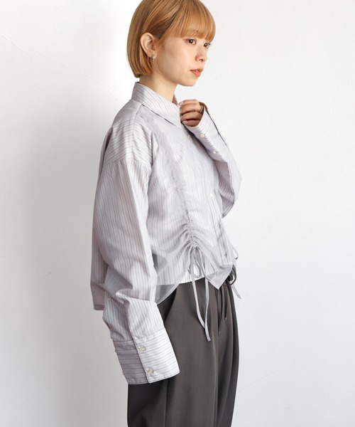tiptop(ティップトップ)の「チュール重ね長袖シャツ(シャツ/ブラウス・レディース・オフホワイト/グレー/ブルー系その他・FREE)」の21枚目の写真