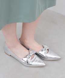 Launa lea（ラウナレア）の「【26春夏新作】ポインテッドトゥリボンフラットパンプス(0615)（パンプス）」