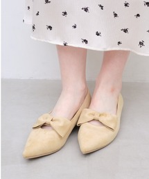 Launa lea（ラウナレア）の「【26春夏新作】ポインテッドトゥリボンフラットパンプス(0615)（パンプス）」