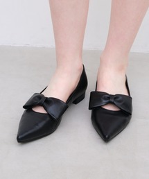 Launa lea（ラウナレア）の「【26春夏新作】ポインテッドトゥリボンフラットパンプス(0615)（パンプス）」
