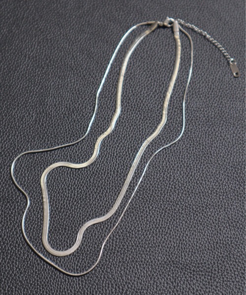 ALWAYS GOOD TIME(オルウェイズグッドタイム)の「【アレルギー対応】サージカルステンレス/316L 2連スネークチェーンネックレス(ユニセックス)(ネックレス・レディース・ゴールド/シルバー・FREE)」の18枚目の写真