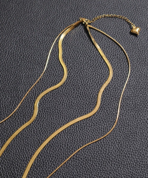 ALWAYS GOOD TIME(オルウェイズグッドタイム)の「【アレルギー対応】サージカルステンレス/316L 2連スネークチェーンネックレス(ユニセックス)(ネックレス・レディース・ゴールド/シルバー・FREE)」の22枚目の写真