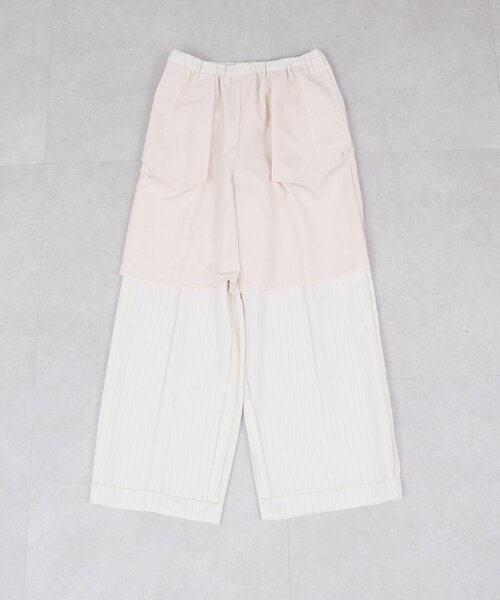 GALLARDAGALANTE(ガリャルダガランテ)の「【手洗い可】ストライプイージーパンツ(その他パンツ・レディース・アイボリー/ネイビー・1/0)」の20枚目の写真