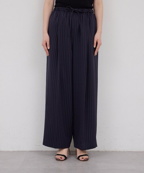 GALLARDAGALANTE(ガリャルダガランテ)の「【手洗い可】ストライプイージーパンツ(その他パンツ・レディース・アイボリー/ネイビー・1/0)」の10枚目の写真