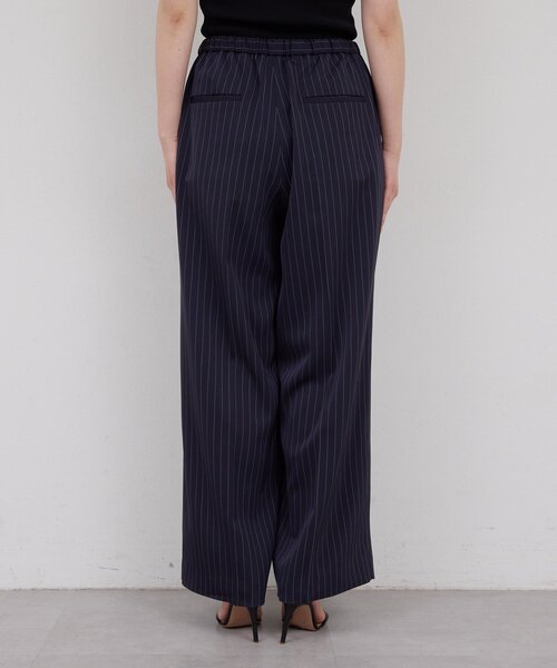 GALLARDAGALANTE(ガリャルダガランテ)の「【手洗い可】ストライプイージーパンツ(その他パンツ・レディース・アイボリー/ネイビー・1/0)」の8枚目の写真