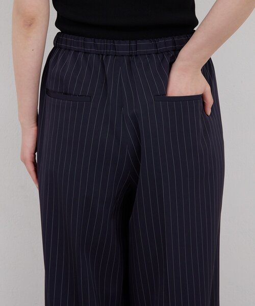 GALLARDAGALANTE(ガリャルダガランテ)の「【手洗い可】ストライプイージーパンツ(その他パンツ・レディース・アイボリー/ネイビー・1/0)」の6枚目の写真