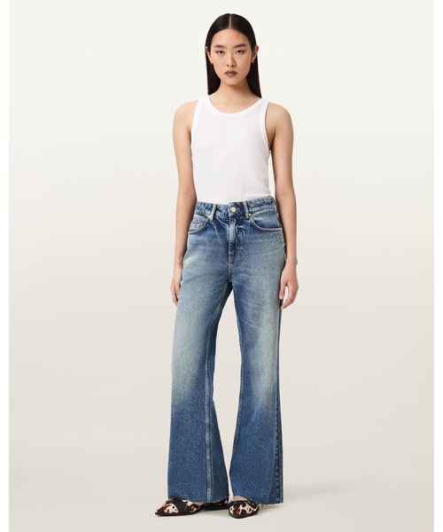 ALLSAINTS(オールセインツ)の「EMBER FLARE JEAN(デニムパンツ・レディース・インディゴブルー・25/26/27)」の4枚目の写真