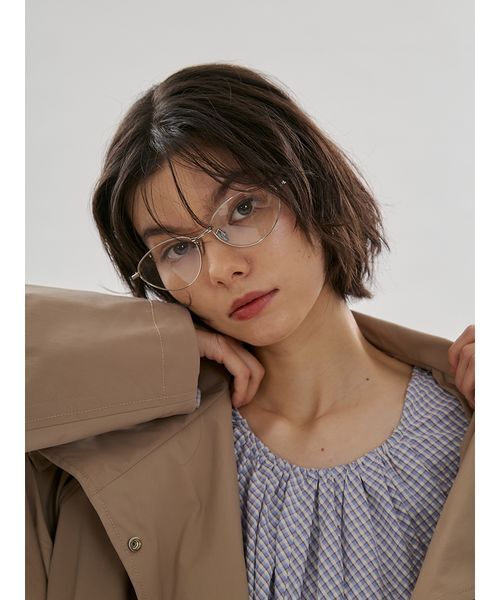 emmi(エミ)の「キャットアイメタルフレームメガネ(メガネ・レディース・シルバー・F)」の9枚目の写真