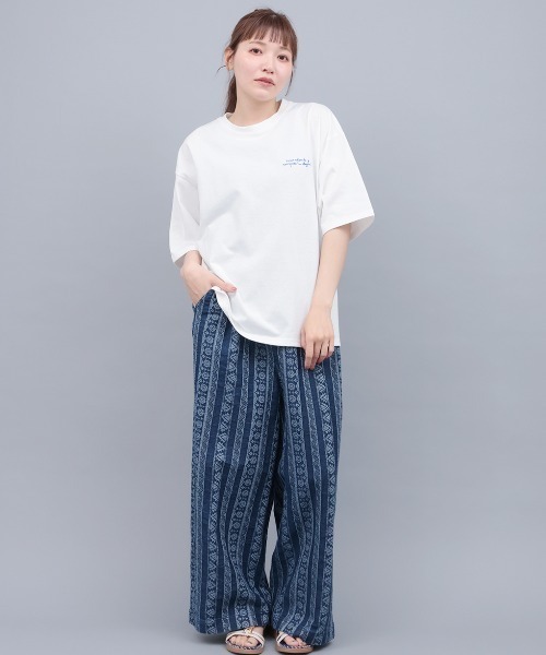 チチカカ(チチカカ)の「メキシコタイルプリントTシャツ【ユニセックス】(Tシャツ/カットソー・メンズ・ブラック/ホワイト・MEDIUM/LARGE)」の3枚目の写真