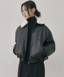 NICOLE HEAVY LEATHER MUSTANG_BLACK