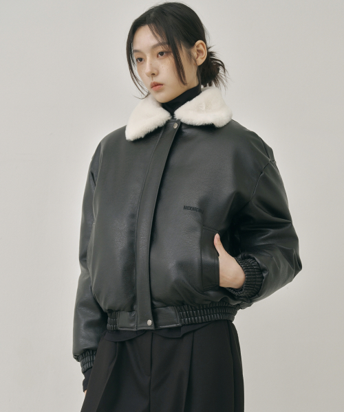 NICK&NICOLE(ニックアンドニコール)の「NICOLE HEAVY LEATHER MUSTANG_BLACK(ムートンコート・レディース・その他・FREE)」の3枚目の写真