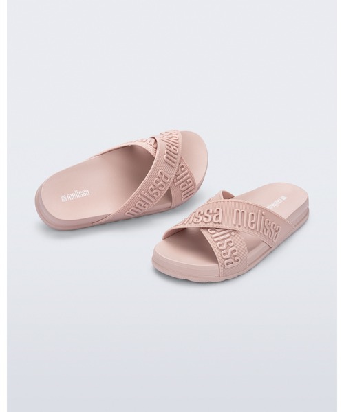 melissa(メリッサ)の「MELISSA COZY SLIDE M LOVER II AD(サンダル・レディース・ライトピンク/ダークグリーン/ブラック・35-36/37/39/38)」の3枚目の写真