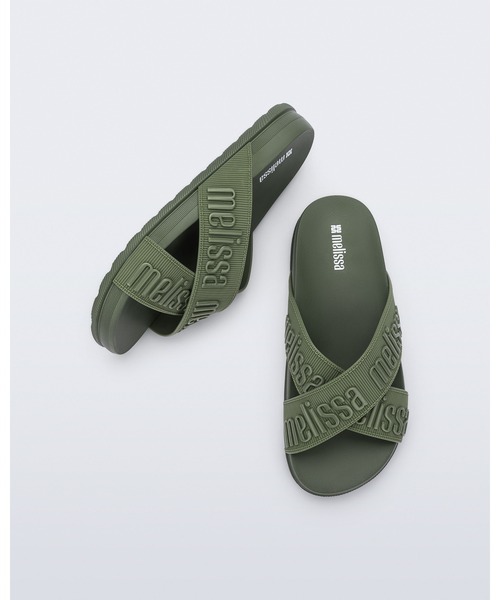 melissa(メリッサ)の「MELISSA COZY SLIDE M LOVER II AD(サンダル・レディース・ライトピンク/ダークグリーン/ブラック・35-36/37/39/38)」の8枚目の写真