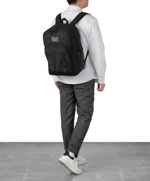 Champion(チャンピオン)の「チャンピオン リュックサック 2気室 通学 65454(バックパック/リュック・メンズ・ブラック×レッド/ブラック×ブラック/ブラック×グリーン/ブラック×ピンク・FREE)」の7枚目の写真