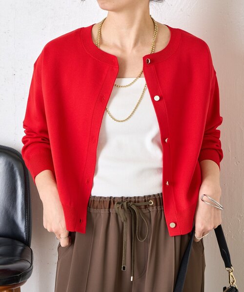 Jena espace merveilleux（ジェナ　エスパスメルヴェイユ）の「《さわ企画》【WEB限定】スクエアキャミソール（キャミソール・レディース・アイボリー/ブラック・0/1）」の6枚目の写真