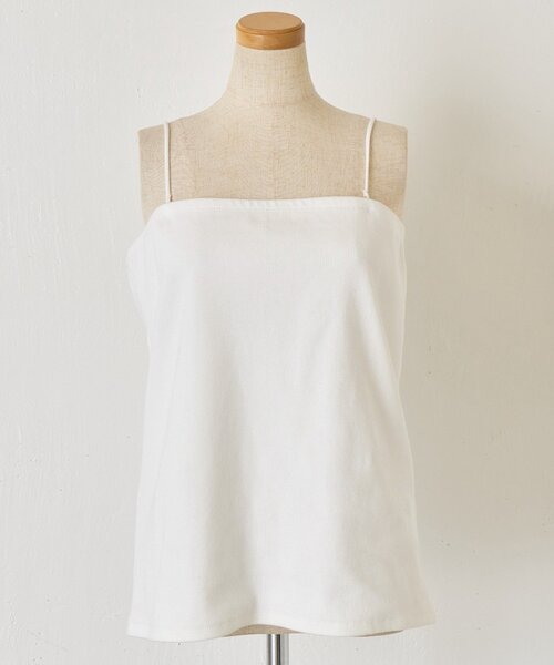 Jena espace merveilleux（ジェナ　エスパスメルヴェイユ）の「《さわ企画》【WEB限定】スクエアキャミソール（キャミソール・レディース・アイボリー/ブラック・0/1）」の8枚目の写真