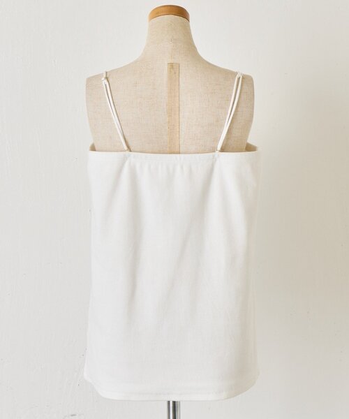 Jena espace merveilleux（ジェナ　エスパスメルヴェイユ）の「《さわ企画》【WEB限定】スクエアキャミソール（キャミソール・レディース・アイボリー/ブラック・0/1）」の10枚目の写真