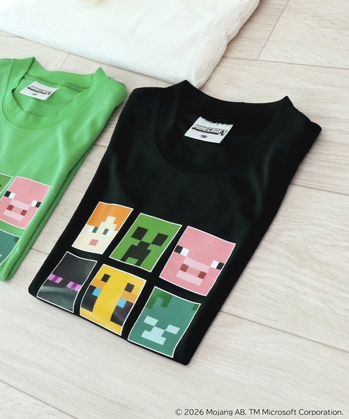 RUGGEDWORKS（ラゲッドワークス）の「《マインクラフト》 キッズ 半袖 Tシャツ（Tシャツ/カットソー・キッズ・ブラック/グリーン・140/130/120）」の5枚目の写真