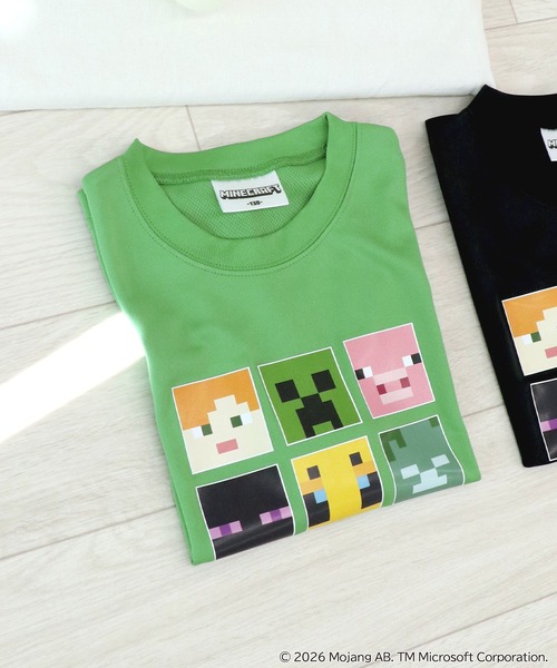 RUGGEDWORKS（ラゲッドワークス）の「《マインクラフト》 キッズ 半袖 Tシャツ（Tシャツ/カットソー・キッズ・ブラック/グリーン・140/130/120）」の7枚目の写真
