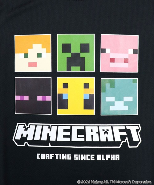RUGGEDWORKS（ラゲッドワークス）の「《マインクラフト》 キッズ 半袖 Tシャツ（Tシャツ/カットソー・キッズ・ブラック/グリーン・140/130/120）」の4枚目の写真