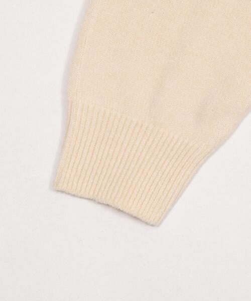 BROWNY（ブラウニー）の「BROWNY/【26年春夏新作】ワンポイントニットシャツ(LS)（シャツ/ブラウス・メンズ・スミクロ/オフホワイト・MEDIUM/LARGE）」の4枚目の写真