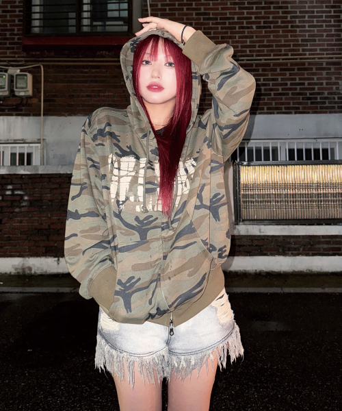 IDWS(アイドンワナセル)の「Oblique Hoodie Zip Up Light Multi(パーカー・レディース・その他・0/1/2)」の16枚目の写真