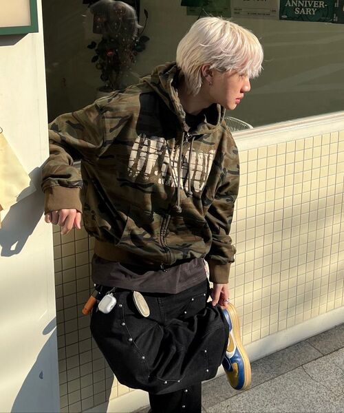 IDWS(アイドンワナセル)の「Oblique Hoodie Zip Up Light Multi(パーカー・レディース・その他・0/1/2)」の13枚目の写真