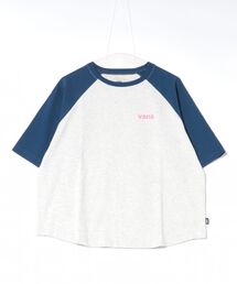 VANSアパレル(WJ) ヴァンズ W raglan sleeves cropped TEE ロングスリーブ 126R3020601 ABC-MART限定 BLUE