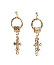 EVRIS（エヴリス）の「CHAIN CROSS MOTIF ピアス（ピアス（両耳用））」