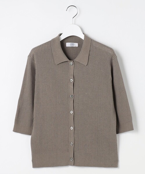 J.PRESS Ladies(J.プレス レディス)の「LINEN COTTON ポロ ニット(ニット/セーター・レディース・サックスブルー系/ブラウン系/ネイビー系/レッド系・SMALL)」の10枚目の写真