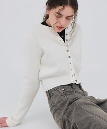 PUBLIC TOKYO | 【2026春新作】コットンシルククルーカーデ(カーディガン/ボレロ)