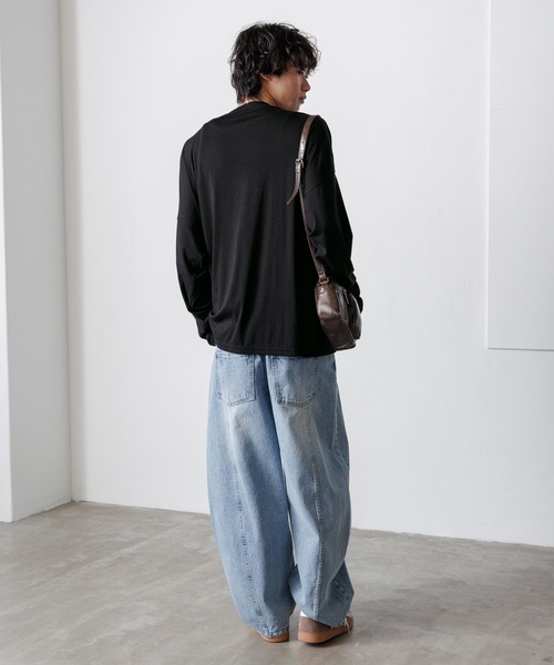 PBLIM（ページボーイリム）の「《UNISEX》フラワーシアーロンT（Tシャツ/カットソー・レディース・オフホワイト/ブルー/ブラック・FREE）」の18枚目の写真