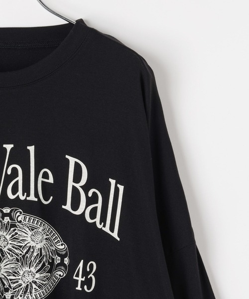 PBLIM（ページボーイリム）の「《UNISEX》フラワーシアーロンT（Tシャツ/カットソー・レディース・オフホワイト/ブルー/ブラック・FREE）」の6枚目の写真