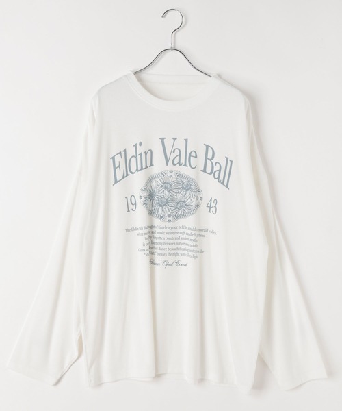 PBLIM（ページボーイリム）の「《UNISEX》フラワーシアーロンT（Tシャツ/カットソー・レディース・オフホワイト/ブルー/ブラック・FREE）」の10枚目の写真