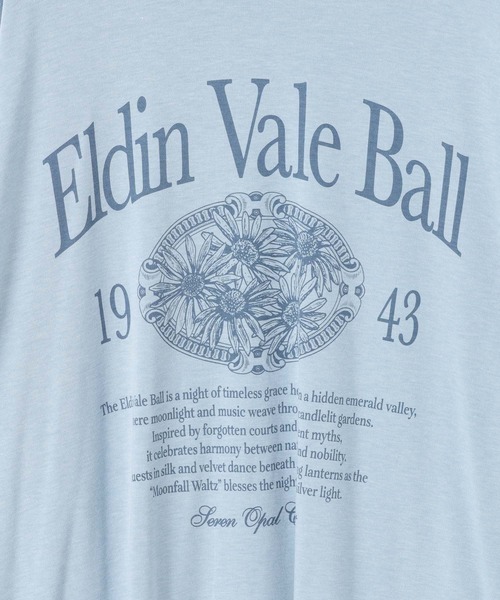 PBLIM（ページボーイリム）の「《UNISEX》フラワーシアーロンT（Tシャツ/カットソー・レディース・オフホワイト/ブルー/ブラック・FREE）」の13枚目の写真