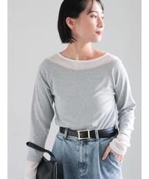 Te chichi | レイヤードテレコトップス(Tシャツ/カットソー)