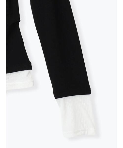 Te chichi（テチチ）の「レイヤードテレコトップス（Tシャツ/カットソー・レディース・オフホワイト/グレー/ブラック・F）」の22枚目の写真