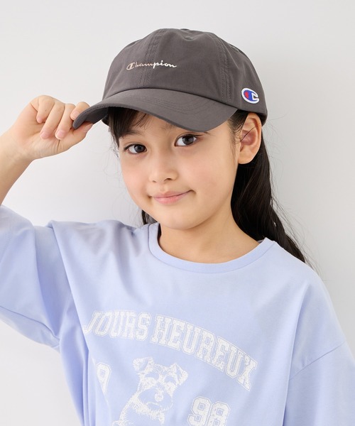 Champion（チャンピオン）の「【KIDS】【Champion/チャンピオン別注】Long visor cap/遮熱・リンクコーデ（サンバイザー・キッズ・チャコールグレー/イエロー系その他/キナリ・FREE）」の21枚目の写真