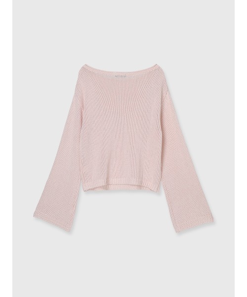 ペーパーヤーンニットプルオーバー（ニット/セーター）｜anuans（ア