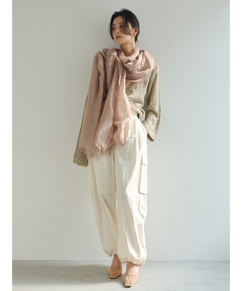 anuans(アニュアンス)の「ペーパーヤーンニットプルオーバー(ニット/セーター・レディース・ライトピンク/アイボリー/ベージュ・FREE)」の17枚目の写真