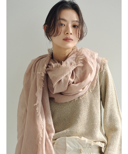 anuans(アニュアンス)の「ペーパーヤーンニットプルオーバー(ニット/セーター・レディース・ライトピンク/アイボリー/ベージュ・FREE)」の18枚目の写真