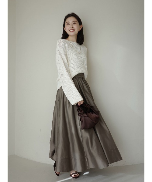 anuans(アニュアンス)の「ペーパーヤーンニットプルオーバー(ニット/セーター・レディース・ライトピンク/アイボリー/ベージュ・FREE)」の5枚目の写真