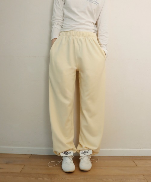 mieya mieya(ミーヤミーヤ)の「【mieya mieya】BUTTER PATCH SWEAT PT/バターパッチスウェットパンツ(スウェットパンツ・レディース・グレー/クリーム・FREE)」の17枚目の写真